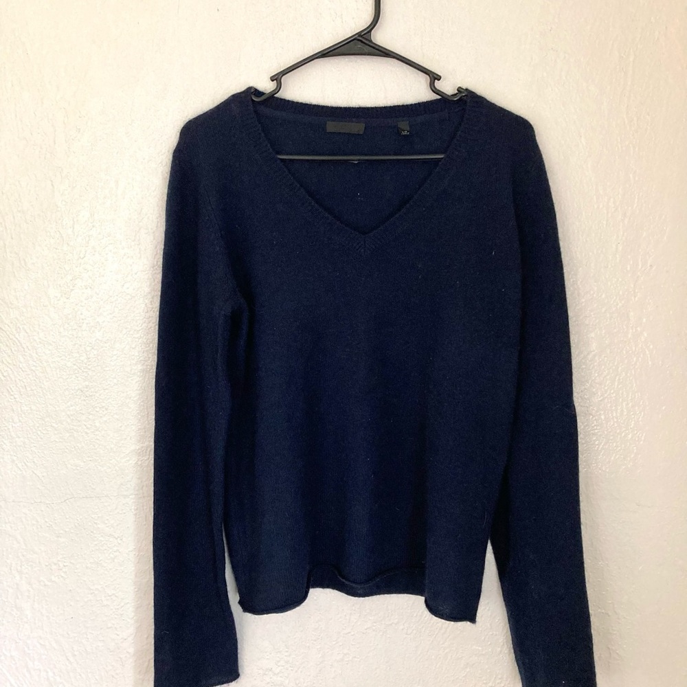 ATM (Anthony Thomas Melillo) — 100% Cashmere —Navy Sweater — Size Lr